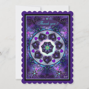 Guarda-chuva e corações roxos .7