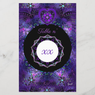 Guarda-chuva e corações roxos .7