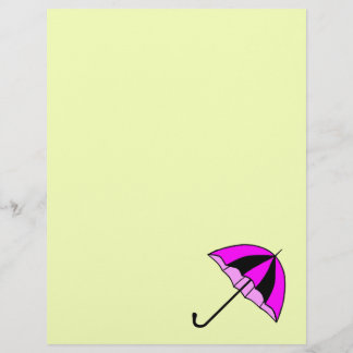 Guarda-chuva Rosa Personalizado 8.5" x 11" Cabeçal