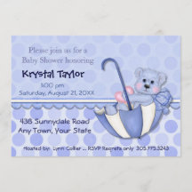 Guarda-chuvas Azul - Convite