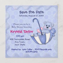 Guarda-chuvas Azul - Convite