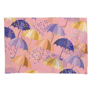 Guarda-chuvas, gotas, filme incolor.