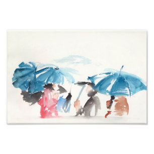 Guarda-chuvas Original Aquarelas Foto Impressão