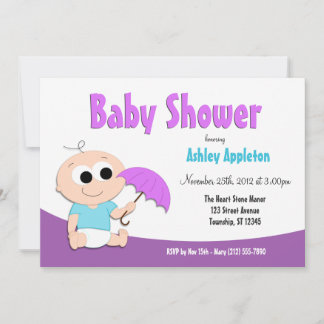 Guarda-chuvas Roxo - Convites ao Chá