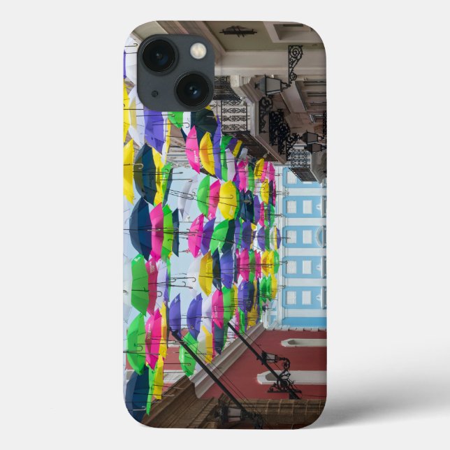 Guarda-chuvas sobre as ruas de San Juan e a mansão (Verso)