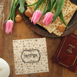 Guardanapo Cobrir Matzah Afikoman sobre Passagem de Feriado J