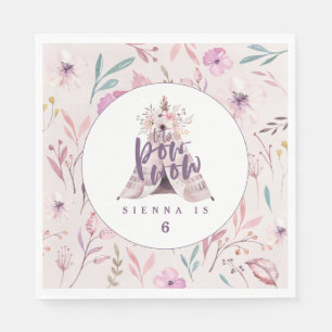 guardanapo da festa de aniversário do teepee do