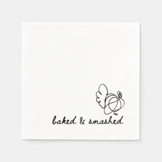 guardanapo de ação de graças de luxo cozido