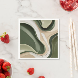 Guardanapo de coquetel de papel em na moda gráfico