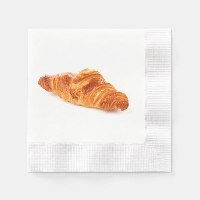 guardanapo de croissant francês, pastelaria de pad (Frente)