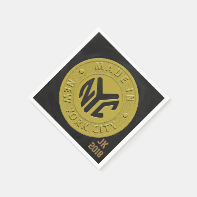 Guardanapo De Papel 06de 12 Token de Nova Iorque Themed Napkins (Canto)