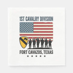 Guardanapo De Papel 1ª Divisão de Cavalaria Fort Hood Camisa Militar V