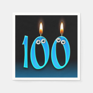 Guardanapo De Papel 100ª Velas de Aniversário com Olhais