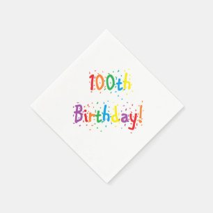 Guardanapo De Papel "100th aniversário! "Guardanapo de papel