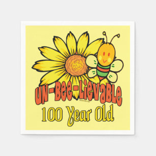 Guardanapo De Papel 100th aniversário - inacreditável em 100 anos