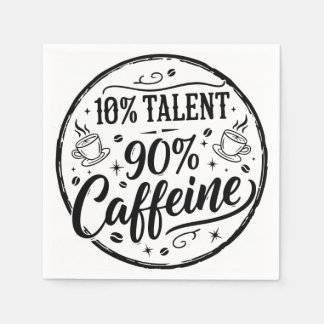 Guardanapo De Papel 10% Talento 90% Cafeína
