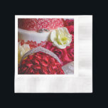 Guardanapo De Papel 1242-Bolo, Buquê e Anéis de Casamento<br><div class="desc">1242-Bolo,  Buquê e Anéis de Casamento</div>