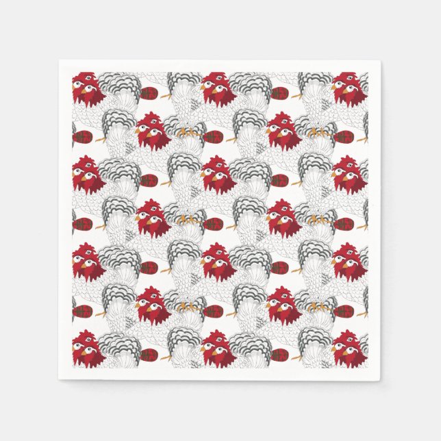 Guardanapo De Papel 12 dias de Natal 3 galerias francesas (Frente)