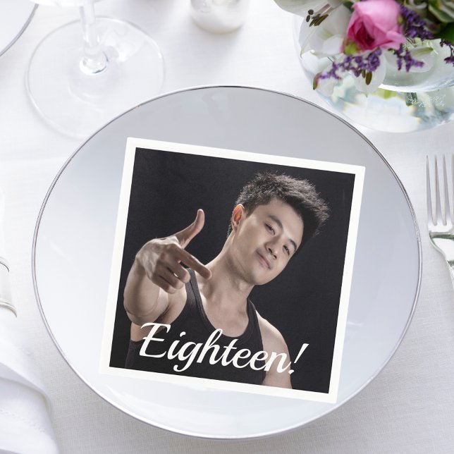Guardanapo De Papel 18.ª foto de aniversário e 18.ª (Criador carregado)