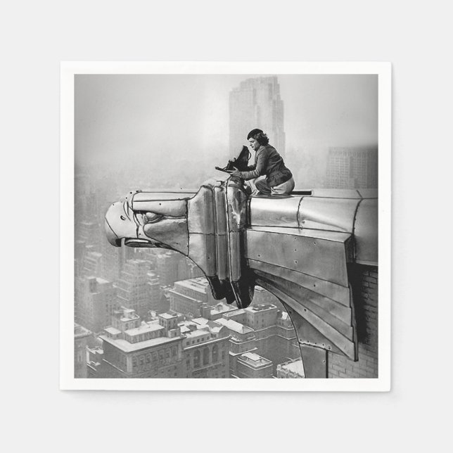 GUARDANAPO DE PAPEL 1935 FOTO DA NOVA IORQUE DE MARGARET BOURKE (Frente)