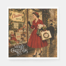 1950s London Fashion Christmas Shopping
