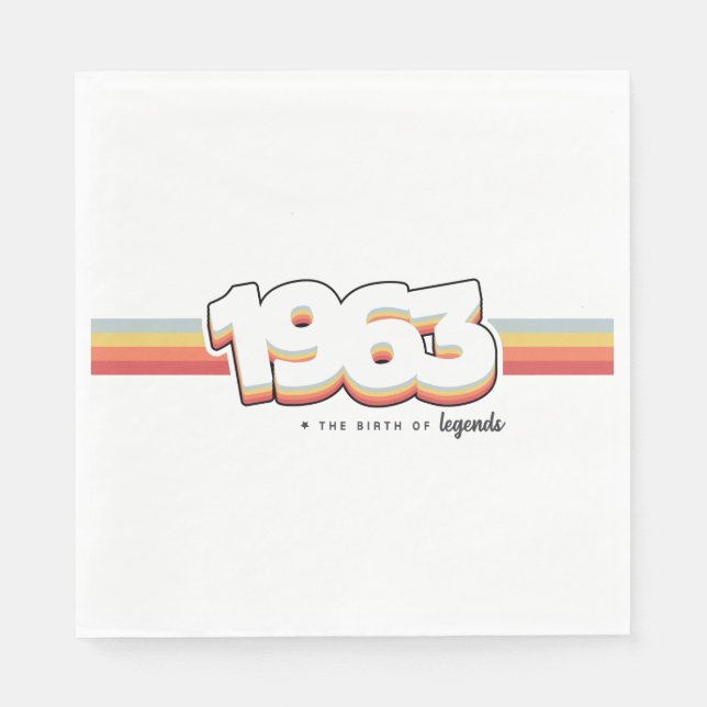 Guardanapo De Papel 1963 The birth of legends (Frente)