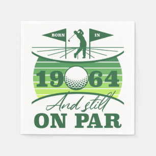 Guardanapo De Papel 1964 60º aniversário do Golf Humor