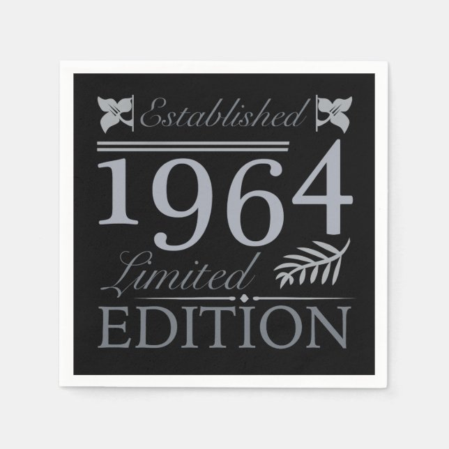 Guardanapo De Papel 1964 Limited Edition 60 anos (Frente)