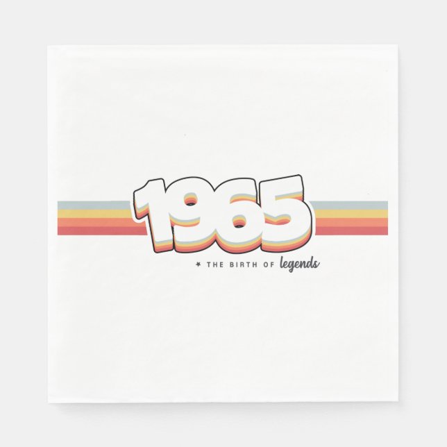 Guardanapo De Papel 1965 The birth of legends (Frente)