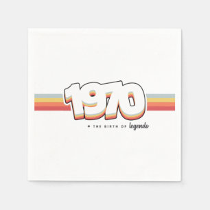 Guardanapo De Papel 1970 Nascimento de lendas