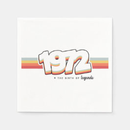 Guardanapo De Papel 1972 Nascimento de lendas