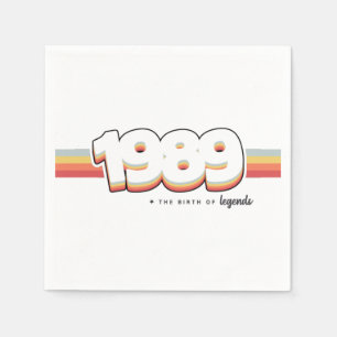 Guardanapo De Papel 1989 Nascimento de lendas