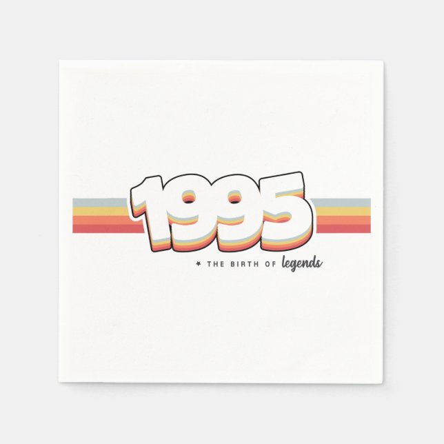 Guardanapo De Papel 1995 Nascimento de lendas (Frente)