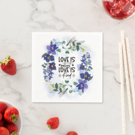 Guardanapo De Papel 1 Corinthians 13:4 O amor é a Bíblia do paciente V