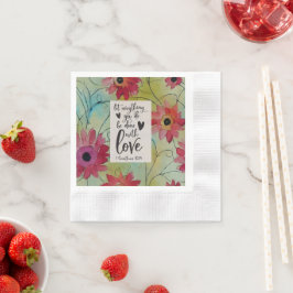 Guardanapo De Papel 1 Corinthians 16 14 Deixe tudo ser feito no Amor