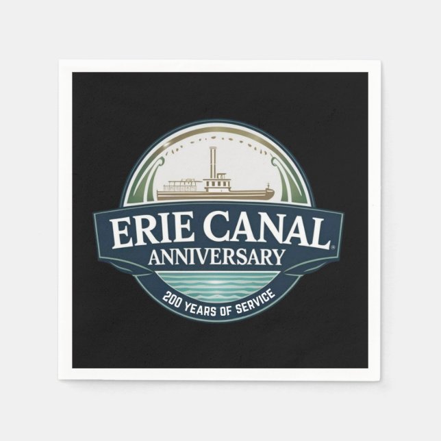 Guardanapo De Papel 200º Aniversário do Canal de Erie (Frente)