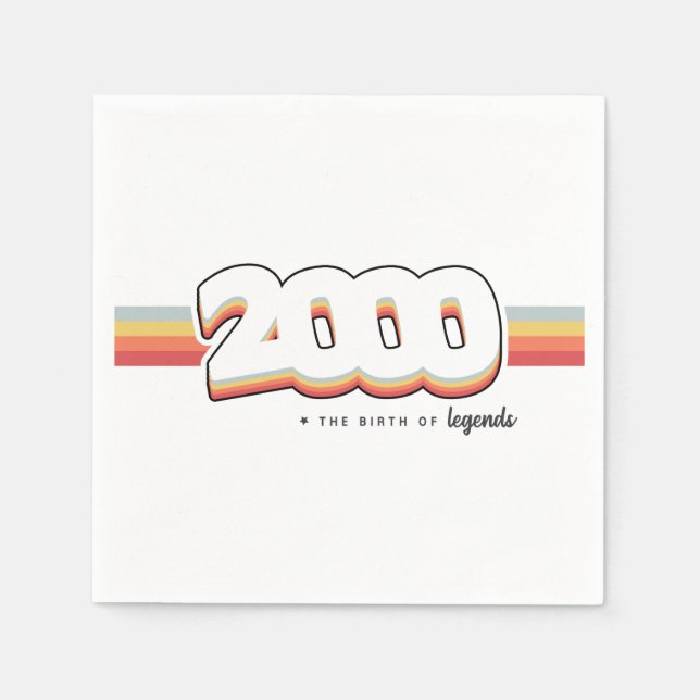 Guardanapo De Papel 2000 Nascimento de lendas (Frente)