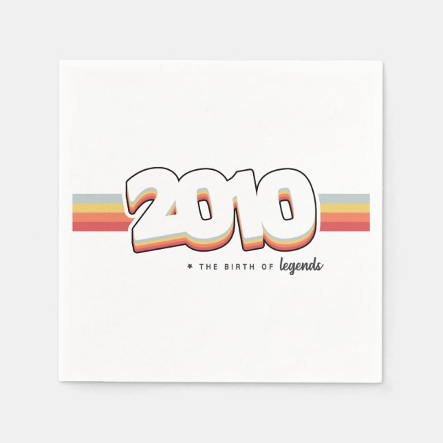 Guardanapo De Papel 2010 Nascimento de lendas (Frente)