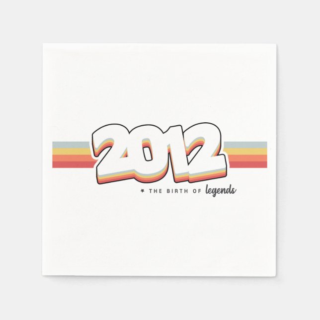 Guardanapo De Papel 2012 Nascimento de lendas (Frente)