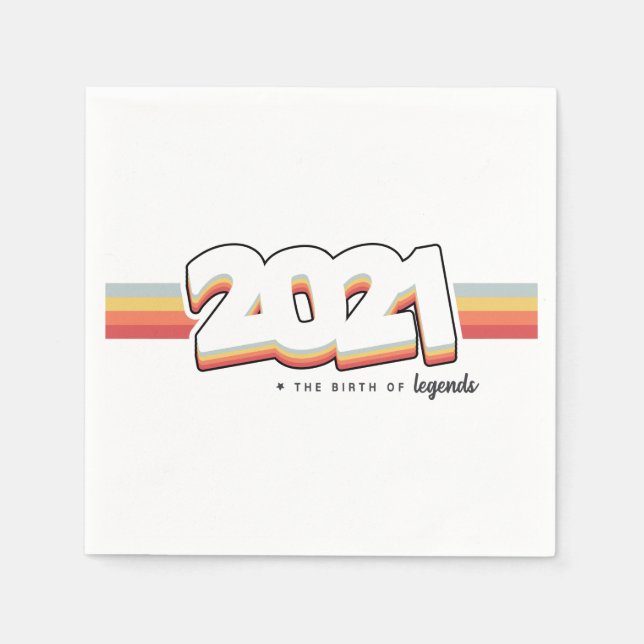 Guardanapo De Papel 2021 Nascimento de lendas (Frente)