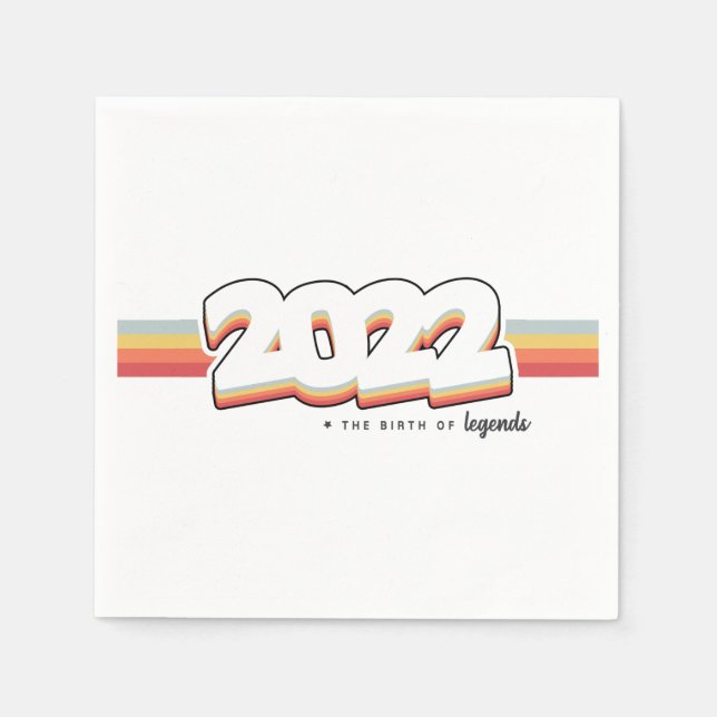 Guardanapo De Papel 2022 Nascimento de lendas (Frente)