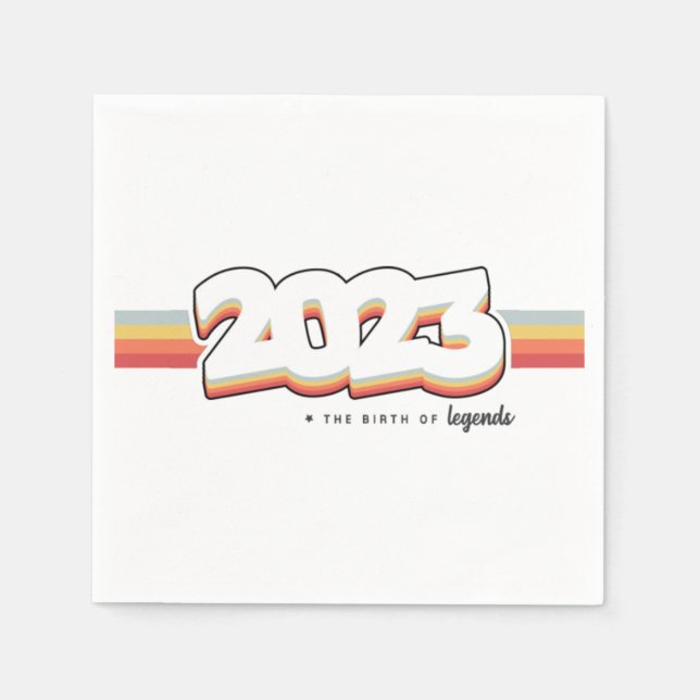 Guardanapo De Papel 2023 Nascimento de lendas (Frente)