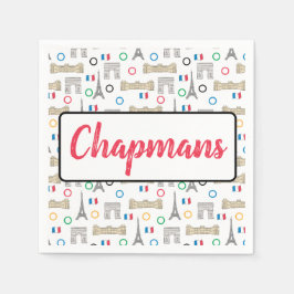 Guardanapo De Papel 2024 Paris França Games Summer Personalizados