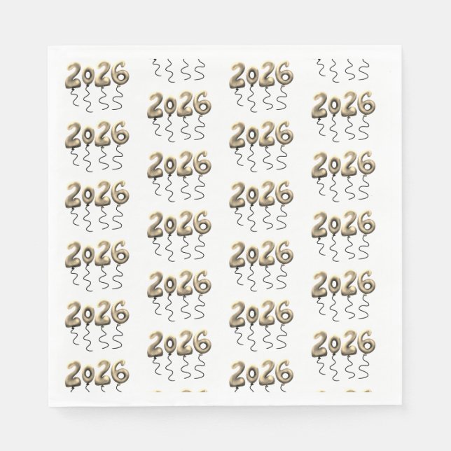 Guardanapo De Papel 2026 New Year  (Frente)