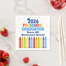 Guardanapo De Papel 2026 Preschool Graduation Custom School Party