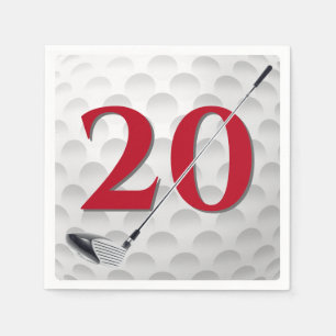 Guardanapo De Papel 20 Birthday Golf Club Napkins