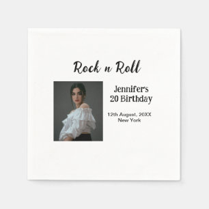 Guardanapo De Papel 20 do Rock n roll