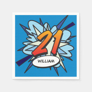 Guardanapo De Papel 21 Brincadeira de Aniversário - Livro de BD