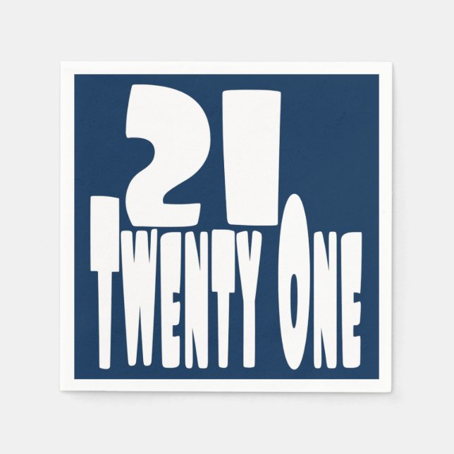 Guardanapo De Papel 21 ruas Vinte Primeiro Aniversário (Frente)