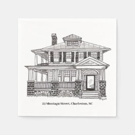 Guardanapo De Papel 22 Montagu Street, Charleston, SC paper napkins